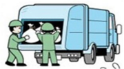 イラスト:ごみ収集車