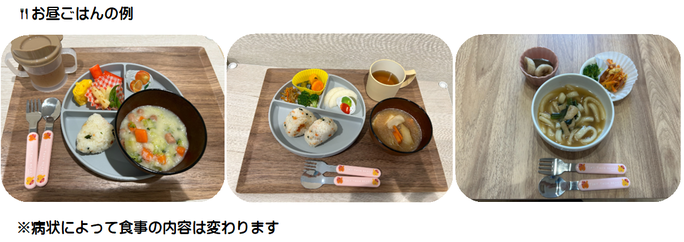 お昼ごはんの例