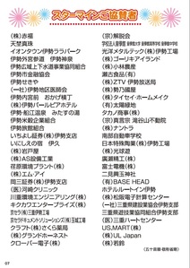 プログラム:スターマインご協賛者、大会ご協賛者