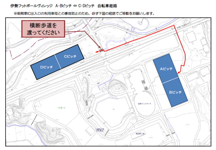地図:自転車経路 案内図