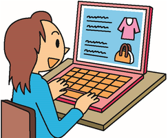 イラスト:インターネットショッピング