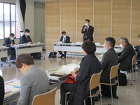 写真:会場での挨拶の様子