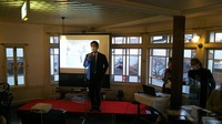 写真:会場での挨拶の様子