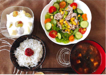画像:カラフルヘルシー朝食