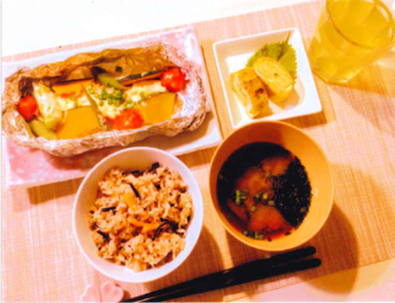 画像:彩り夏野菜の玉手箱朝食