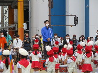 写真:会場での挨拶の様子
