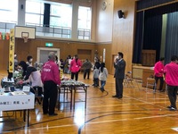 写真:会場での挨拶の様子