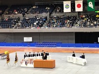 写真:会場での挨拶の様子