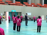 写真:会場での挨拶の様子