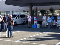写真:会場での挨拶の様子