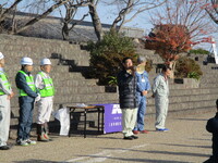 写真:会場での挨拶の様子
