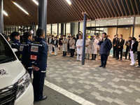 写真:会場での挨拶の様子