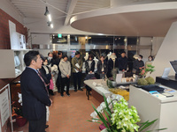 写真:会場での挨拶の様子
