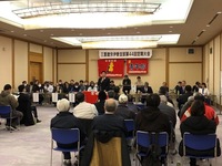 写真:会場での挨拶の様子