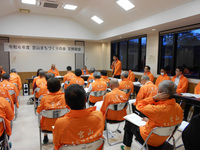 写真:会場での挨拶の様子
