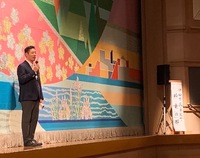写真：会場での挨拶の様子
