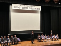 写真:会場での挨拶の様子