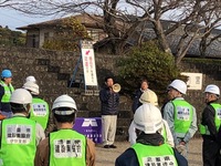 写真:会場での挨拶の様子