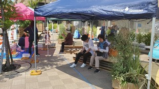 写真7:社会実験の様子