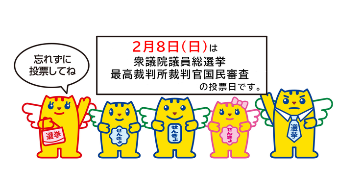2月8日(日曜)は衆議院議員総選挙