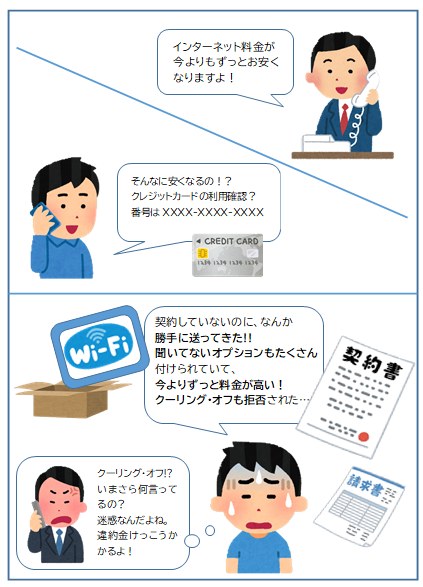 マンガ：悪質業者の手口